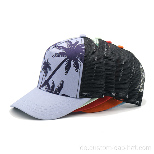 5 Panel Trucker Hat Mesh Cap Hut